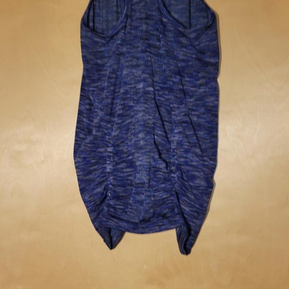 Athleta Blue Purple Razorback Gathered Front Sports Tank Top Women Size S - Picture 9 of 9